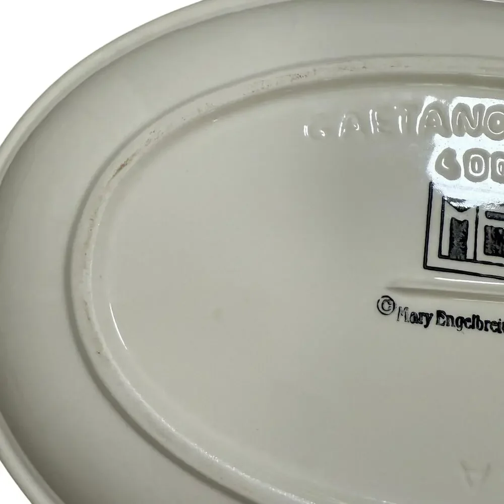 Mary Engelbreit Ink Gaetano Pottery #4003 Cottage House Platter